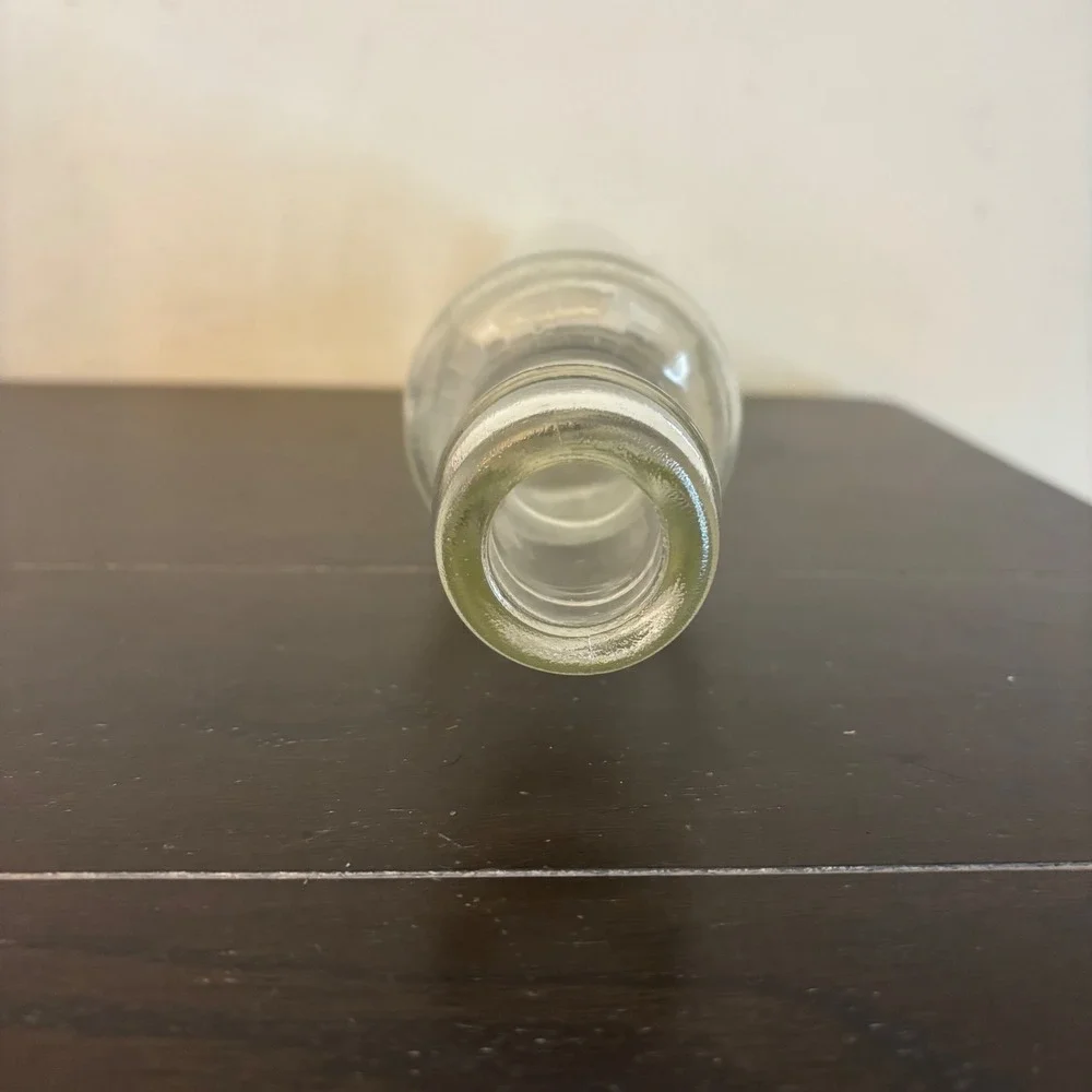 Vintage | Clear Glass Hollow Fillable Rolling Pin | 14.5